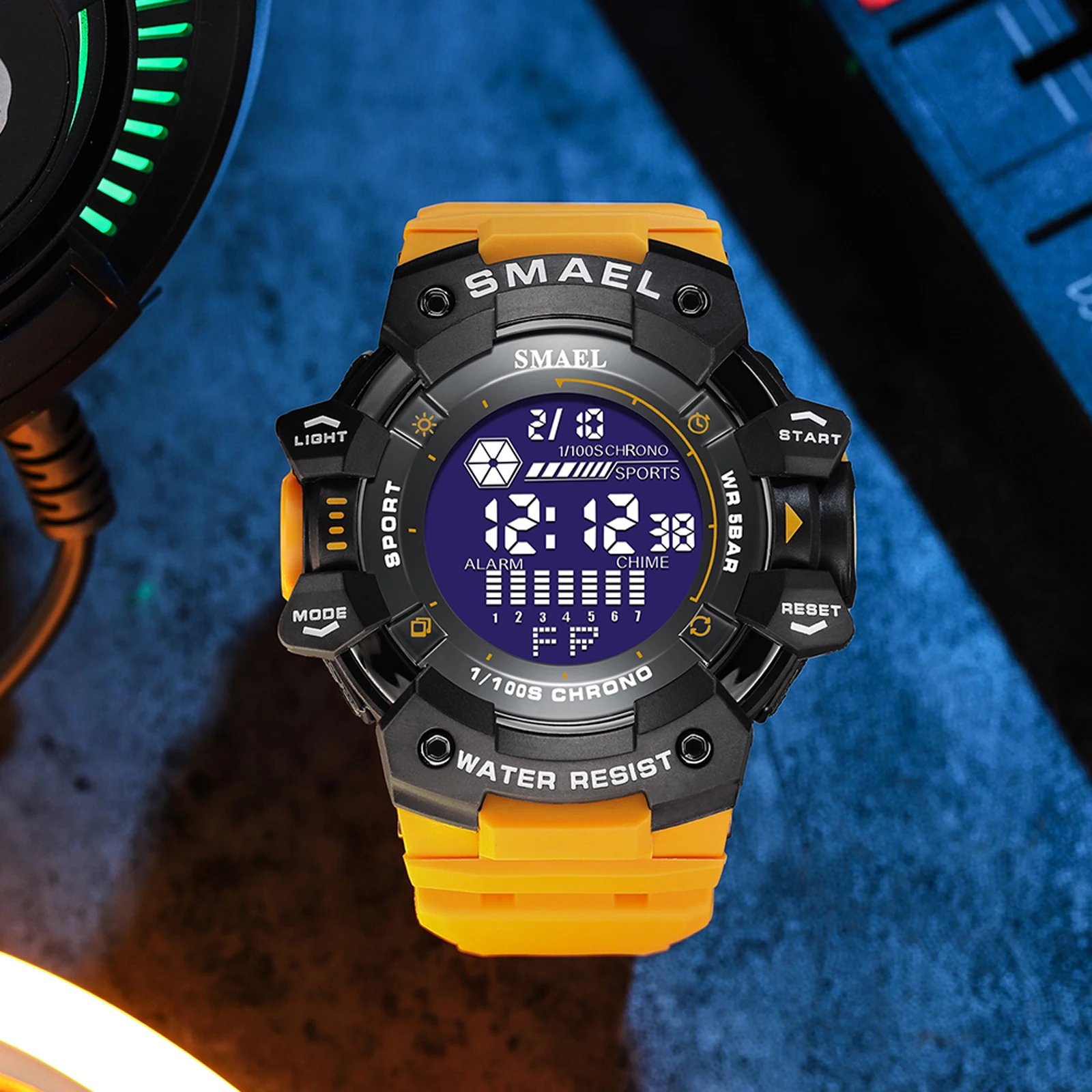 Mens Watch Military Water resistant SMAEL Sport watch Army led Digital wrist Stopwatches for male 8050 relogio masculino Watches