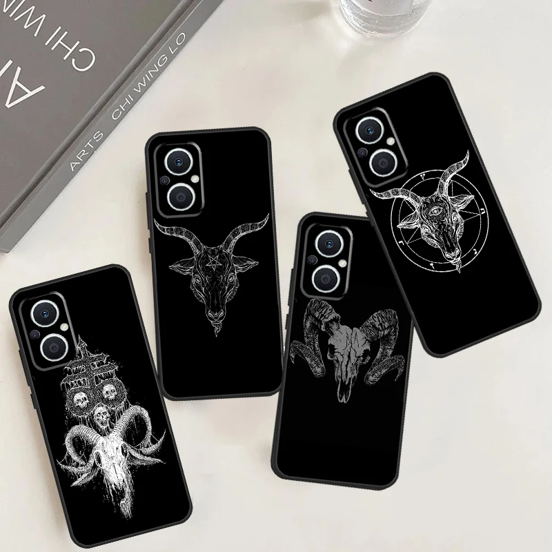 Goat Head Satan Case For OPPO Reno 8T 4 5 6 8 7 Lite 4Z 5Z 10 Pro OPPO Find X2 X5 Lite X3 Neo X6 Pro Cover