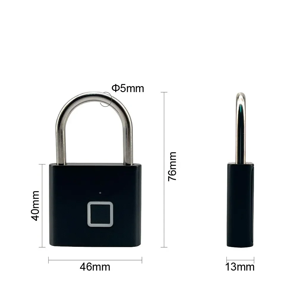 Candado con huella dactilar, cerradura de puerta Digital resistente al agua, cerraduras inteligentes, cerradura de cajón con huella dactilar, cerradura electrónica, protección de seguridad