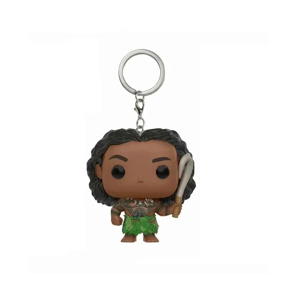 

Disney Pixar Pocket Keychain MOANA MAUI WRECK-IT RALPH The Incredibles ELASTIGIRL Figure Model Toys for Children Christmas Gifts