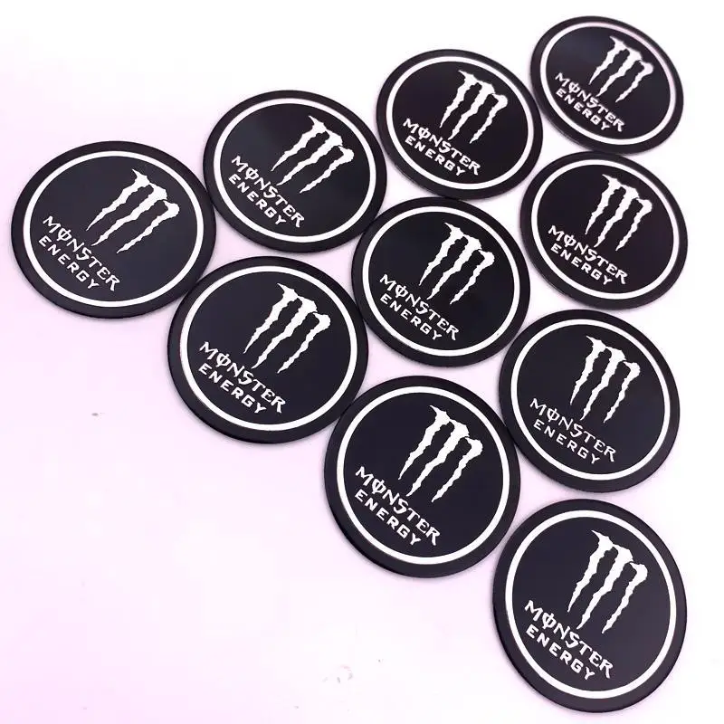 3D 10Pcs/Set Monster Energy Aluminum Alloy Badges Sticker for Motorcycle Car Free Decoration