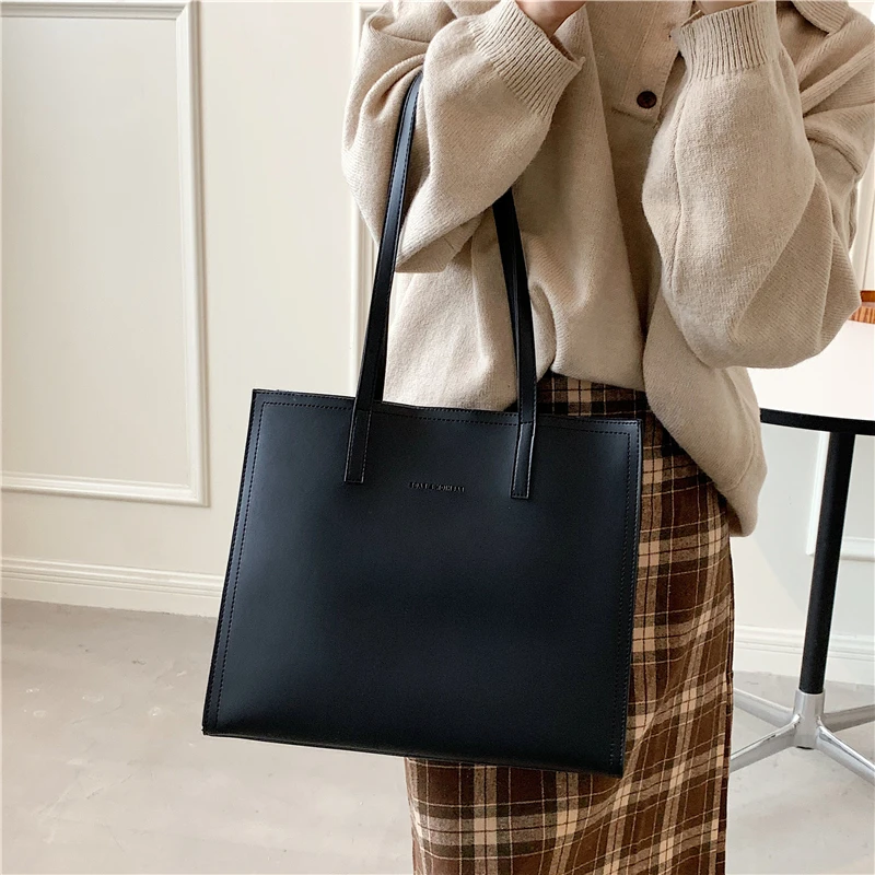 Hifashion 3 Layers Large Tote Bags For Women 2024 Trend Designer Commuting Work A4 Shoulder Bags PU Leather Big Ladies Handbags