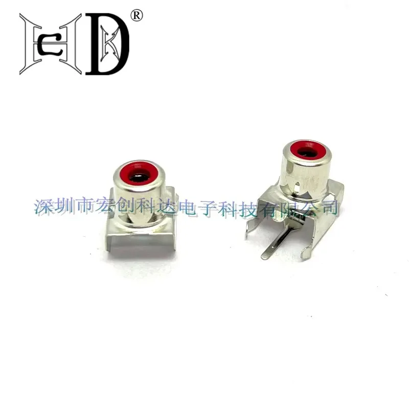 5PCS RCA metal single hole lotus audio interface socket AV-103B AV-8.4-3 Headphone socket connector Red Yellow white