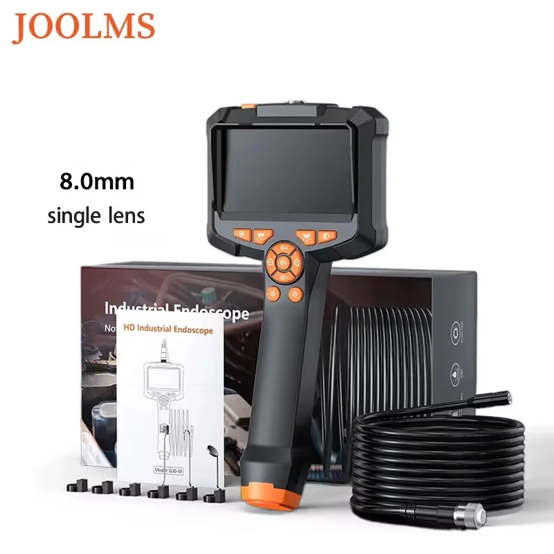 

New Upgrade Handheld Industrial Endoscope 4.3 Inch IPS Screen 1080P HD Camera With 8.0mm Single Lens For Pipeline maintenance