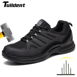 Breathable Work Safety Shoes Anti-smashing Steel Toe Cap MenWorking shoes Construction Indestructible Work Sneakers Men Shoes