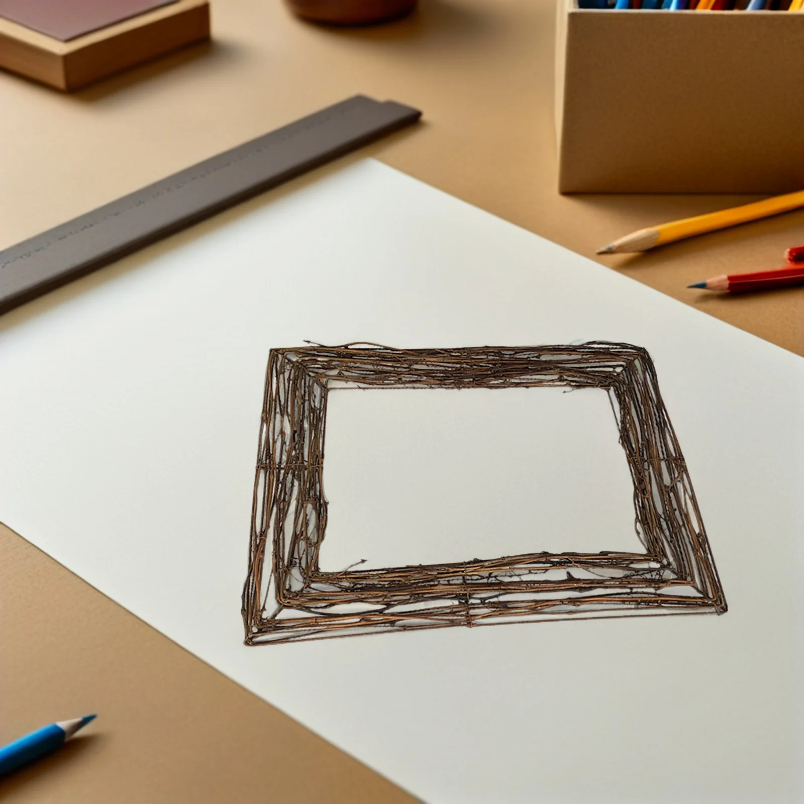 

1Pcs Rattan Wreath Base Vine Branch for Handmade Decoration Project Various Occasions Wreath Base Decoration Prop