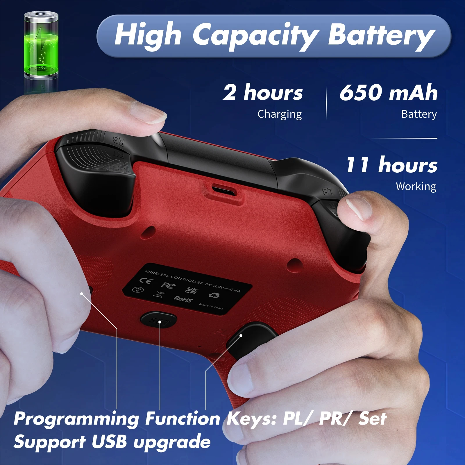 2.4G Wireless Gamepad Gaming Controller For Pc/Ps3/Switch Video Game Consoles 3D Rocker Joystick PC Game Handle Accessories
