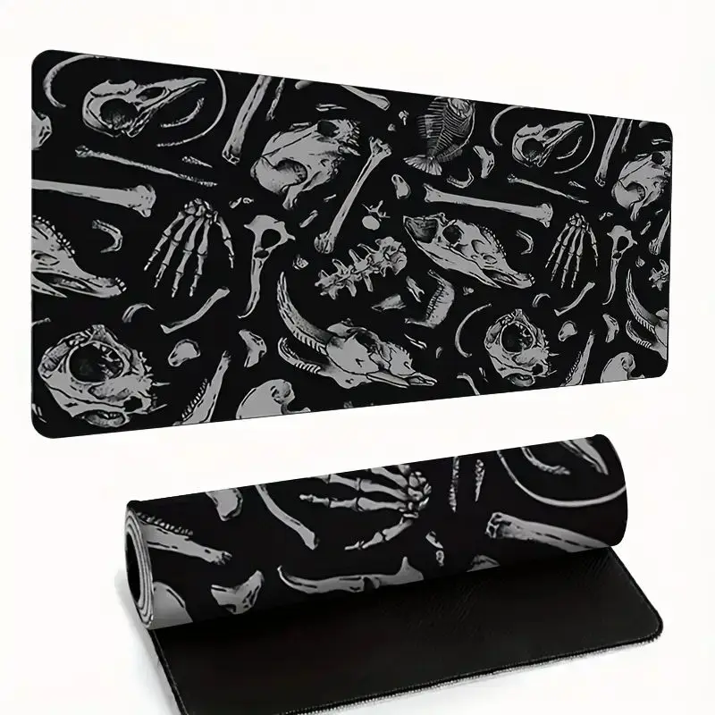 Skull Mouse Pad Game Mouse Pad Computer KeyboardPad Desktop Pad Rubber Non-slip Office MousePad Desktop Accessories