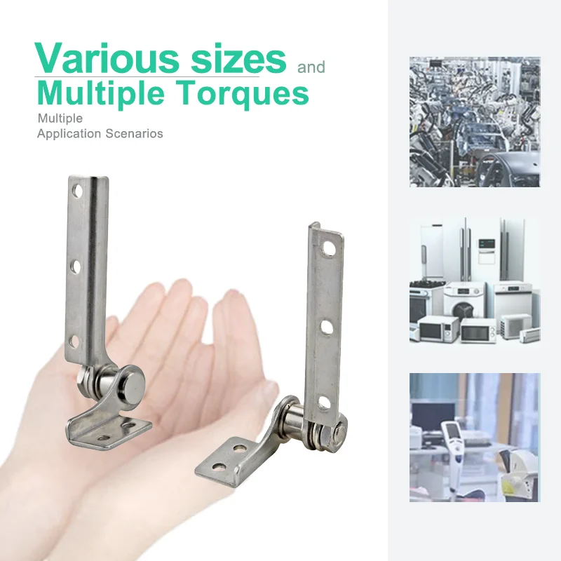 Positionable 304 Stainless Steel Asymmetric Damping Hinge For Industrial Machinery Equipment Support Rods