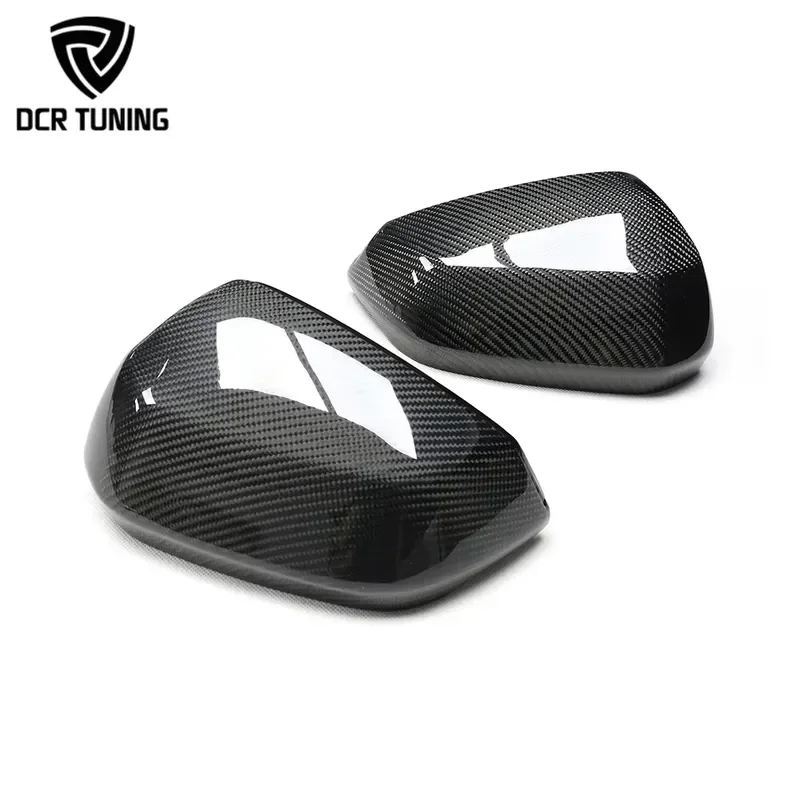 For Audi Carbon Fiber Wing Mirror Cover  Q2 SQ2 Q3 RSQ3 With Side Lane Blind Spot Assist