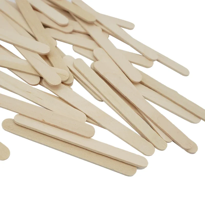 50/100 stücke Eis Popsicle Sticks Natürliche Holz Sticks Eis Löffel Hand Handwerk Kunst Eis Am Stiel Kuchen Werkzeuge