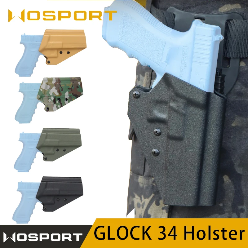 

Holster For Glock 34, Quick Release Hunting Airsoft Holster, Lightweight Tactical Shooting Quick Draw