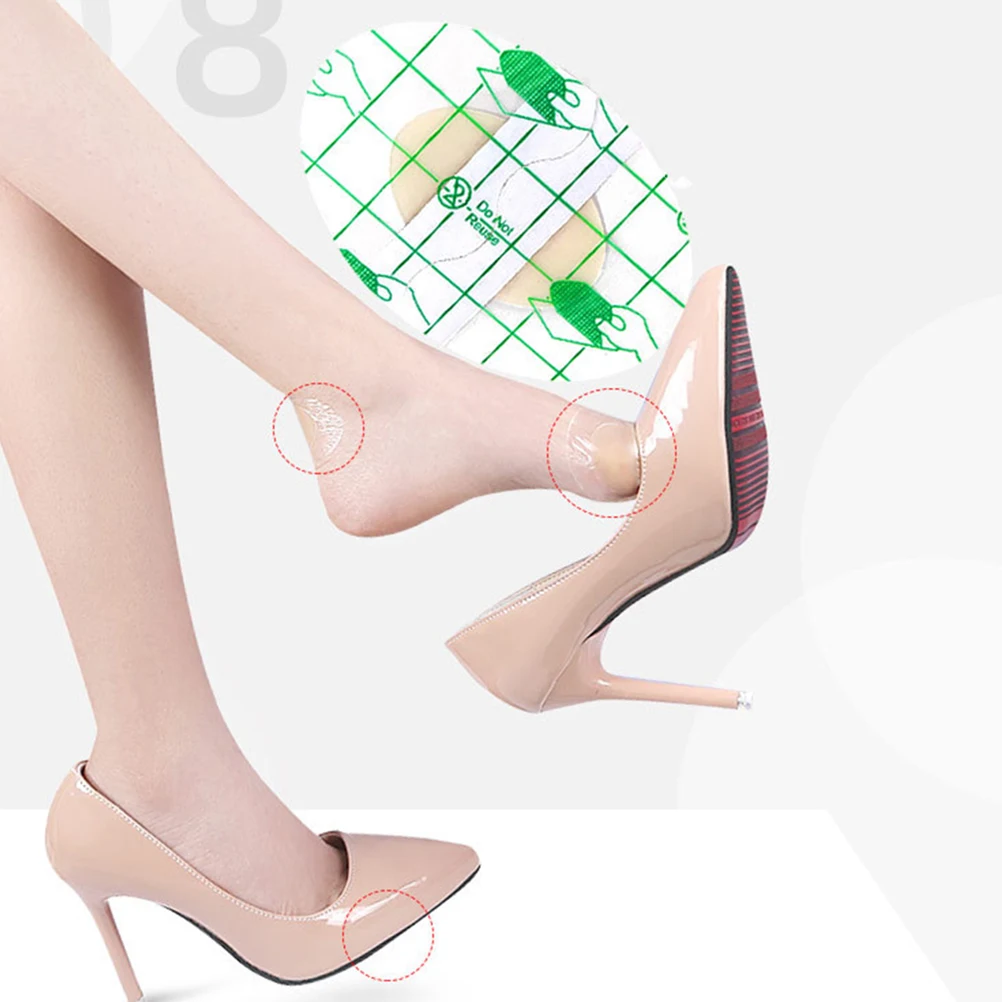

16Pcs Breathable Wear Resistant Heel Stickers Anti Blistering Foot Protectors for Women