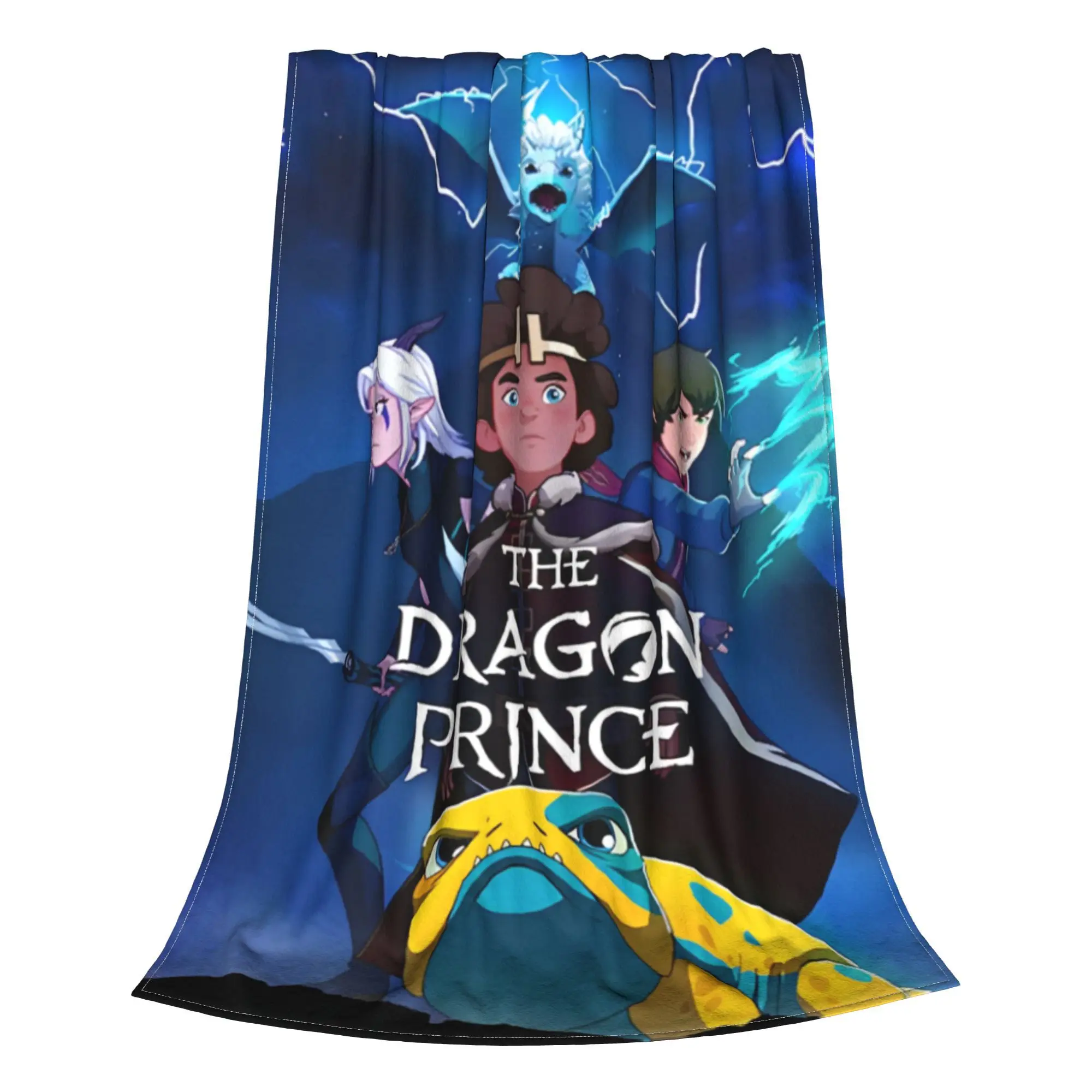 Comfortable Dragon Prince cartoon anime  Blanket Merch Bed Decorative  Throws And Blankets Warm Flannel for Couch