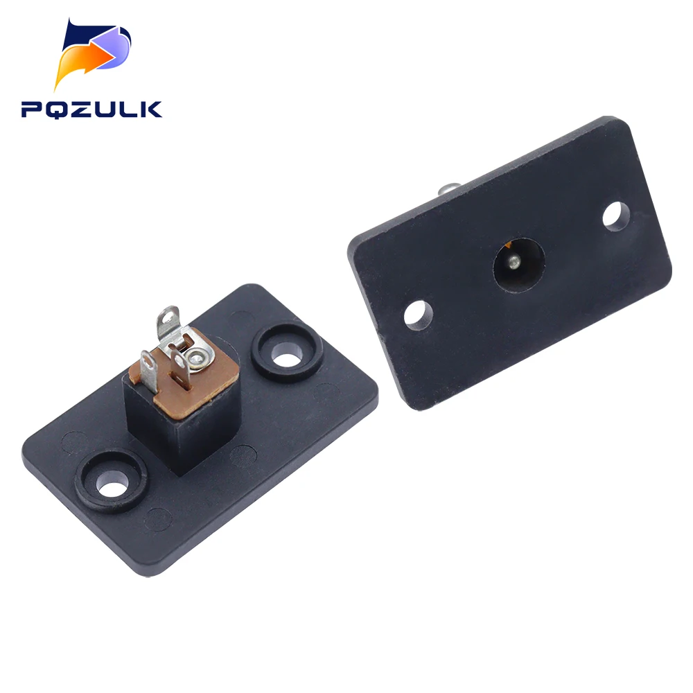 5PCS DC-019A Oversized Mounting Panel With Two Mounting Holes 5.5X2.1 Core Needle Tripod DC Seat Tail inser Connector