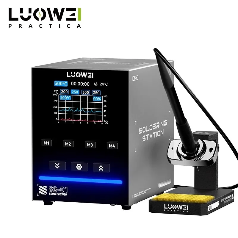 

LUOWEI SS01 200W C210 Intelligent Soldering Station Precision Temperature Control 1S Rapid Heating Electric Soldering Station