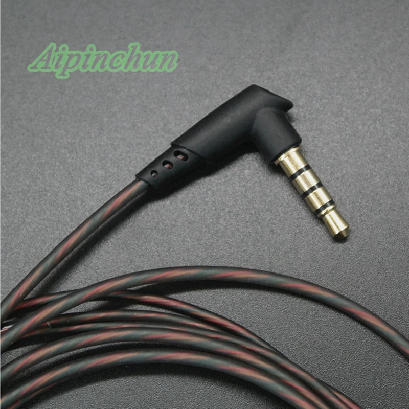 Кабель для наушников Aipinchun с разъемом L Jack MMCX, сменный микрофон для наушников Shure SE215, SE535, SE846, SE425, SE315, UE900, Westone