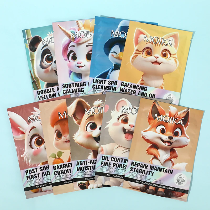 

1/5/10/20 шт. увлажняющая маска для лица MOIKA Paparazzi, увлажняющая и питательная тканевая маска для ежедневного ухода за кожей
