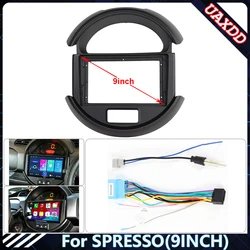 Car Radio Fascia Frame For SUZUKI SPRESSO 9 inch Stereo Panel Wire Harness Power Cable Adapter Canbus Decoder