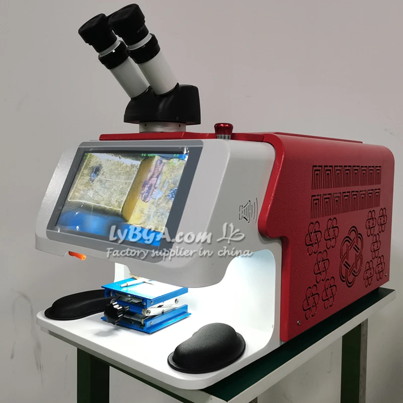 ND YAG Laser Touch Screen Control Jewelry Spot Welding Machine Micro laser Soldering For Gold Silver Chain Ring Pendant With CCD