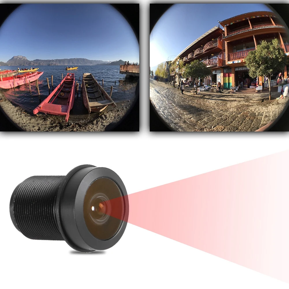 

1.44mm 1/2.5 Wide Angle 5MP HD 180° Fisheye Lens for CCTV Surveillance Camera