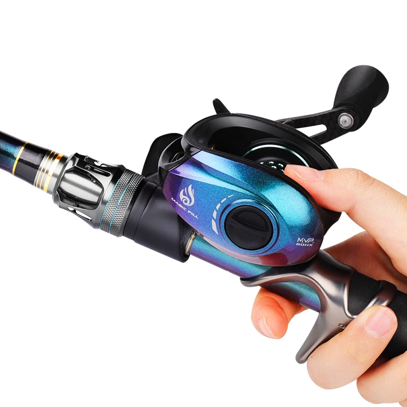 Imagem -04 - Histar-magic Hand Rod Combo Pólo de Pesca de Alto Carbono Spin n Baitcasting Wheel Grupo Competitive Grade 195 m 198 m