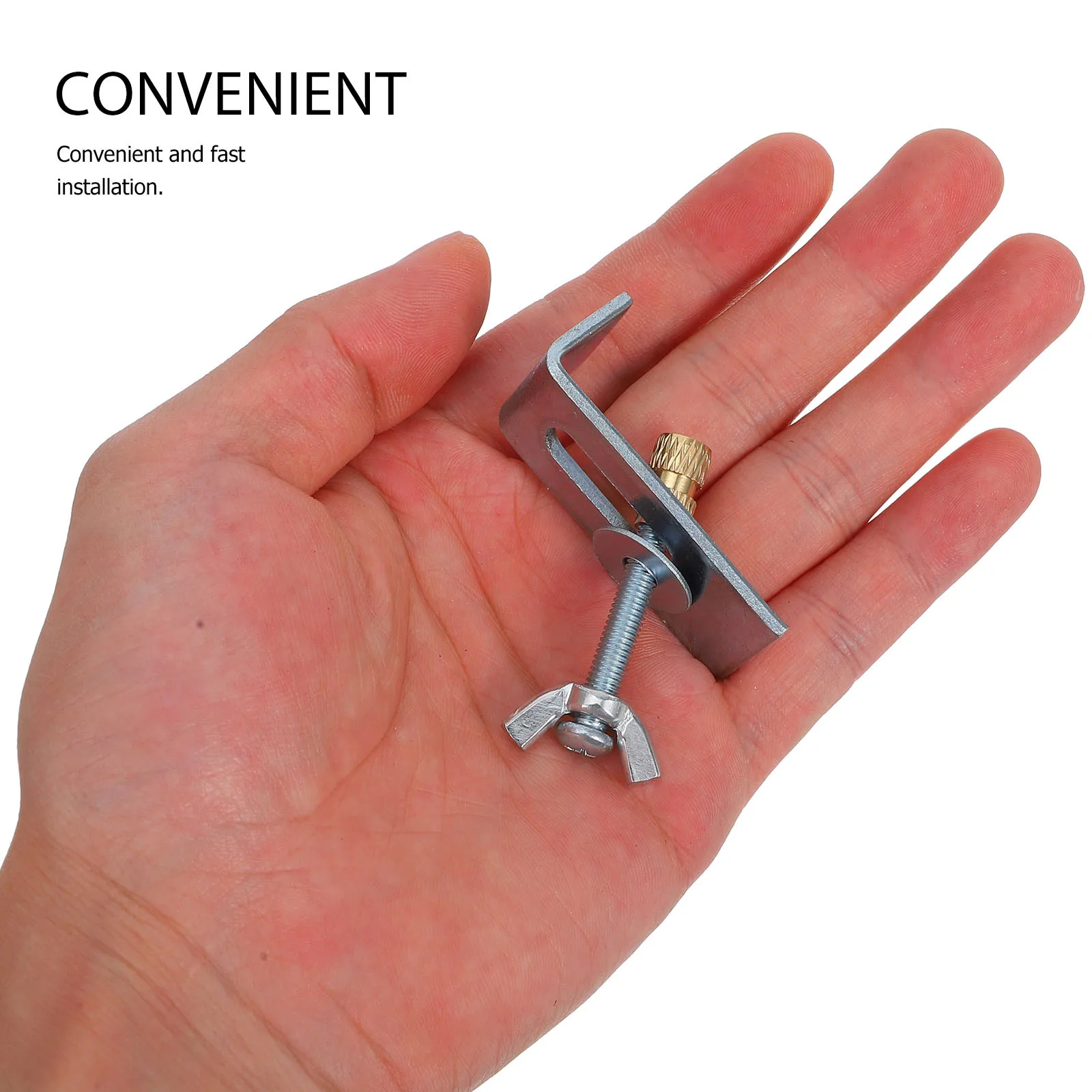 1 Juego de Clips para fregadero, soportes de montaje resistentes de hierro y cobre para Kit de soporte para fregadero bajo montaje, abrazaderas de Hardware para lavabo de cocina y baño