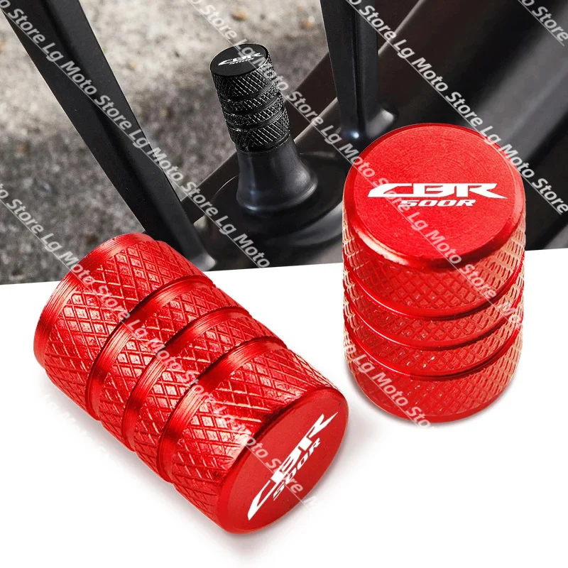 

New 6 color Motorcycle CNC Accessorie Wheel Tire Valve Stem Caps Airtight Cover For HONDA CBR500R CBR 500 R ]