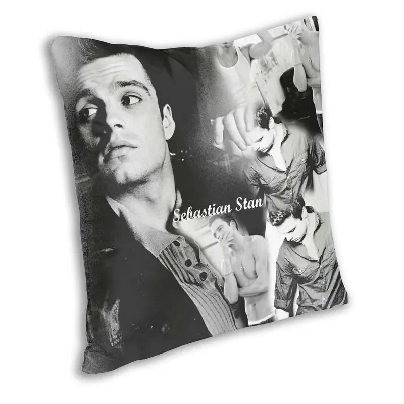 Handsome Man Sebastian Stan Pillow Cover Home Decorative Cushions Throw Pillow for Car Double-sided Printing