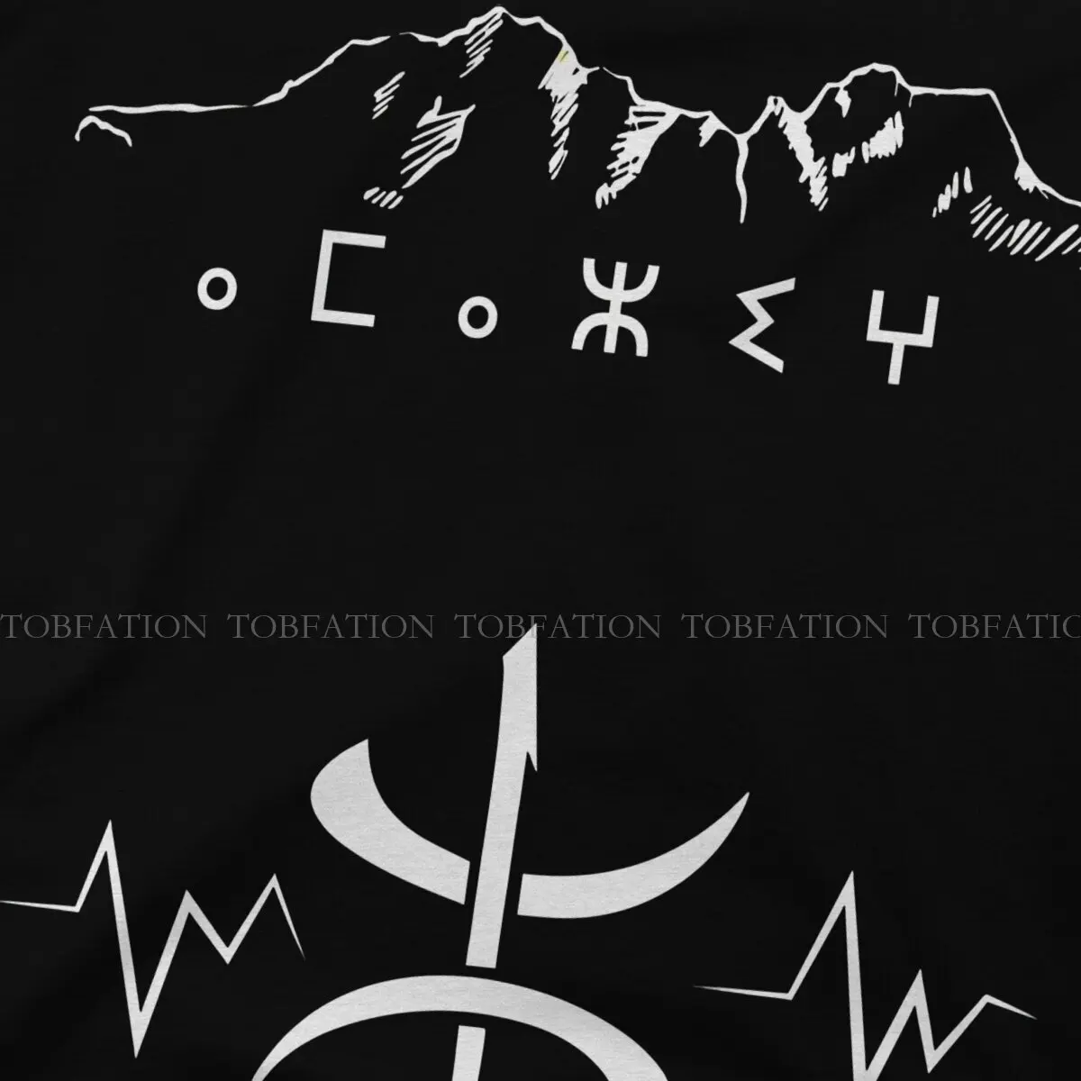 Amazigh Symbole En Tifinagh Graphic TShirt Amazigh Creative Tops Leisure T Shirt Male Short Sleeve Special Gift Clothes