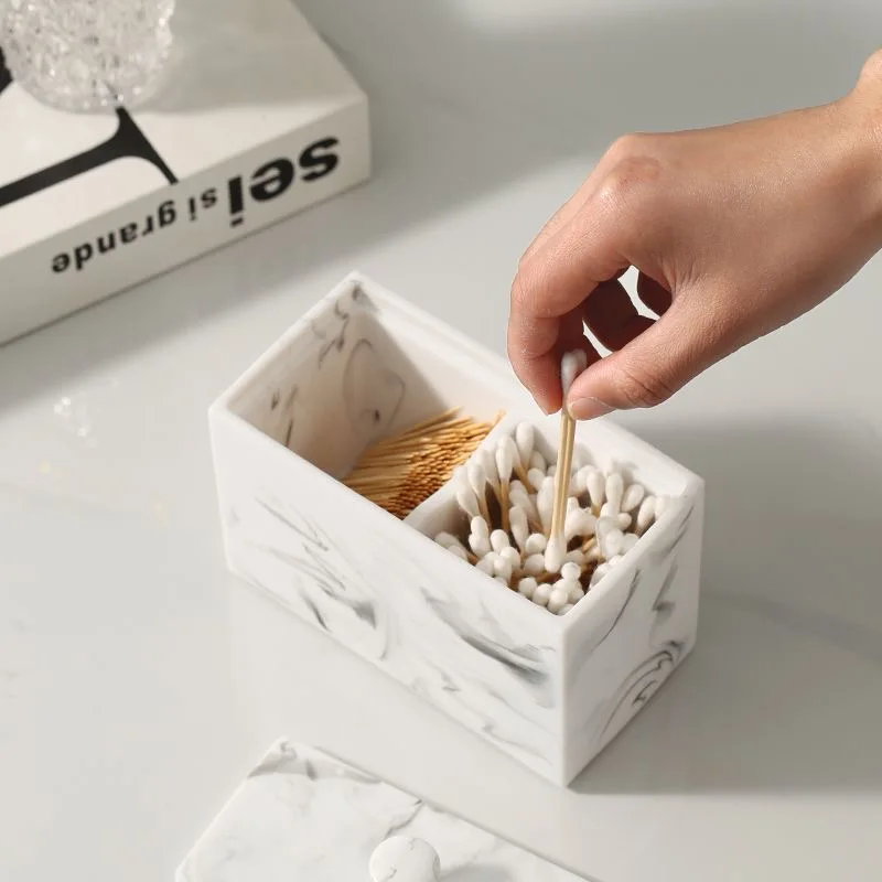 New Reusable Toothpick Dispenser Container with Lid Toothpick Box Makeup Storage Toothpick Jar for Kitchen