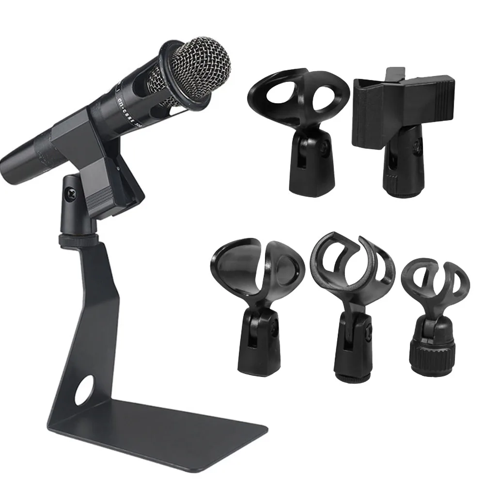 Microphone Clip Clamp Quick Release Mount Adapter For Handheld Mic Mount Holder Stand Microphone Bracket Accessory Clip