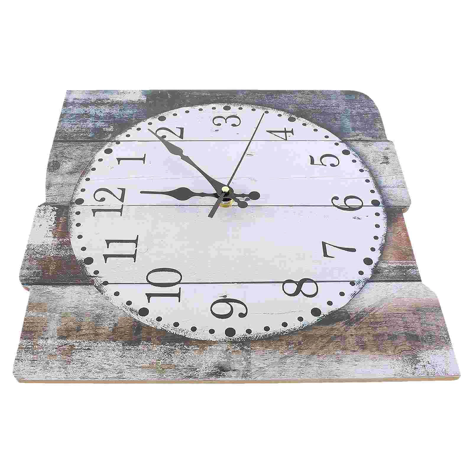 Density Board Decorative Wall Clock Silent Non-Ticking Wall Clock Home Decor Density Board Wall Clock