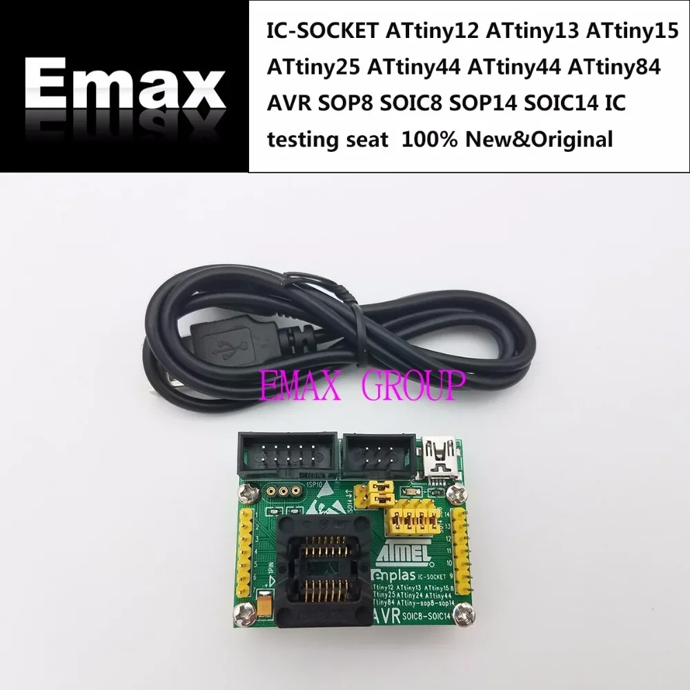 

IC-SOCKET ATtiny12 ATtiny13 ATtiny15 ATtiny25 ATtiny44 ATtiny44 ATtiny84 AVR SOP8 SOIC8 SOP14 SOIC14 Испытательный стенд для сиденья IC