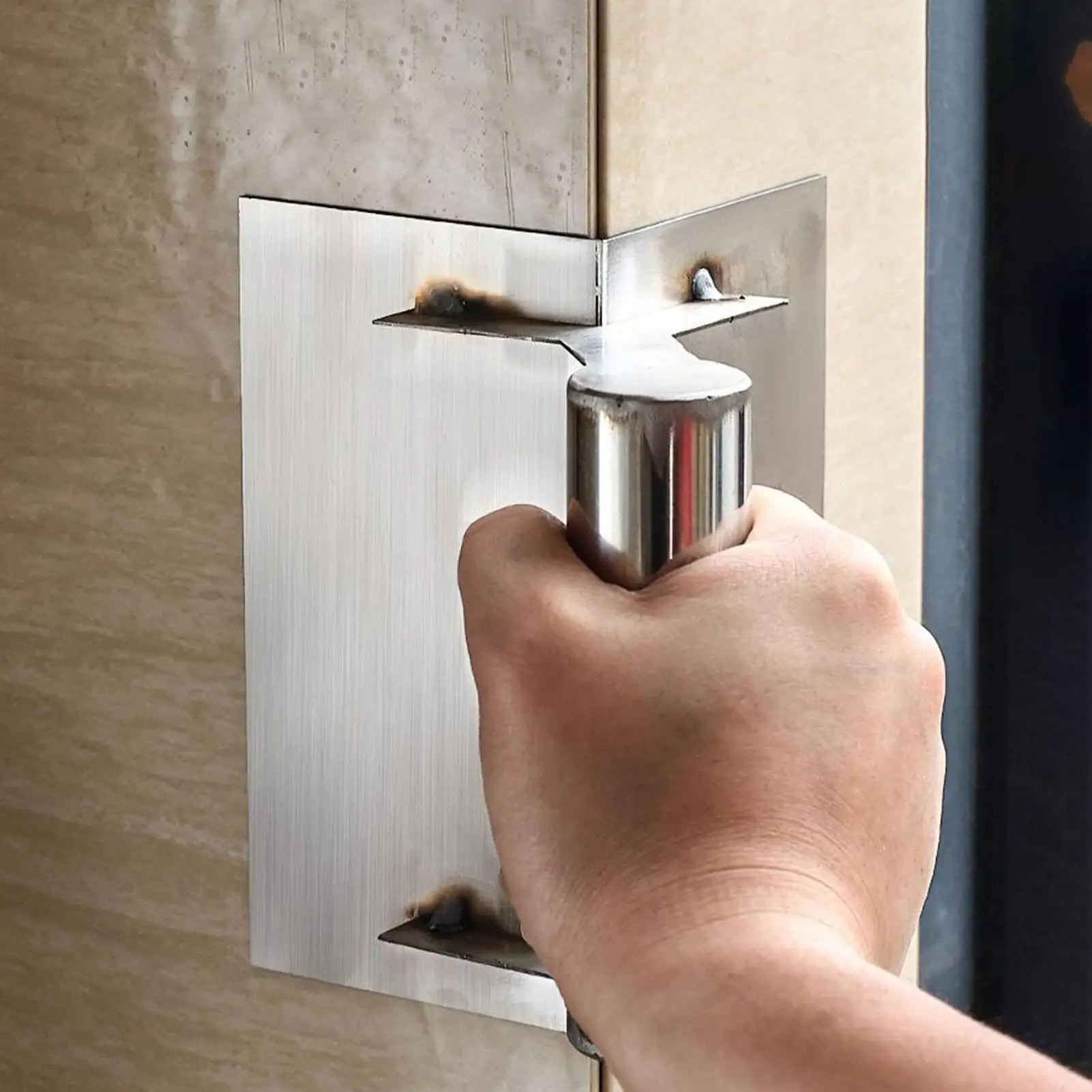 

Угловой инструмент для гипсокартона, инструмент для бетона из нержавеющей стали, эргономичный многофункциональный угловой шпатель для ремонта дома, гипсокартона