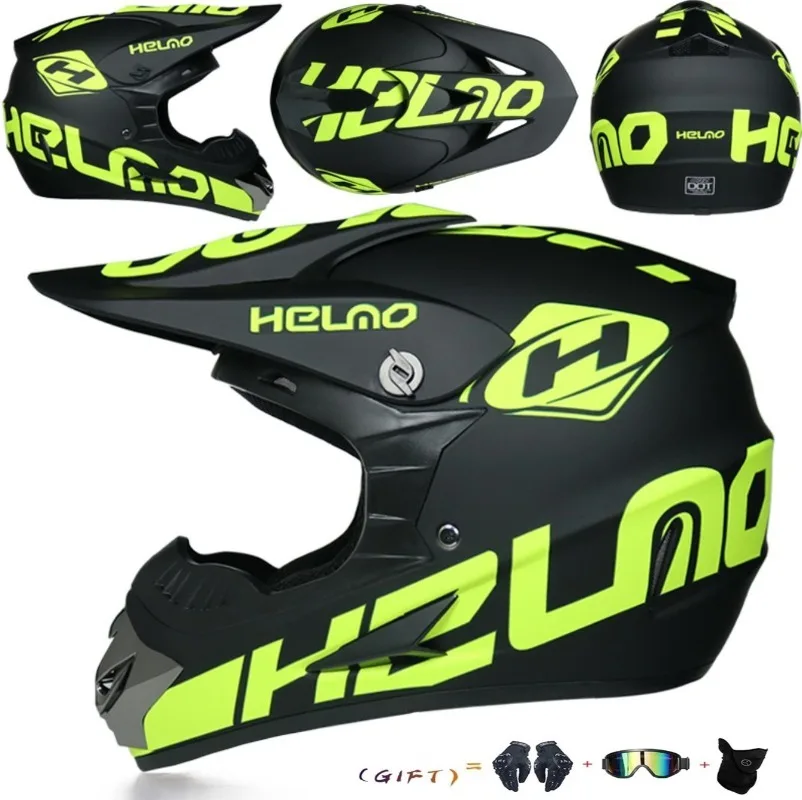 Off-road three-piece full helmet for mountain downhill pedal electric motorcycle cycling durable industrial grade hard hat