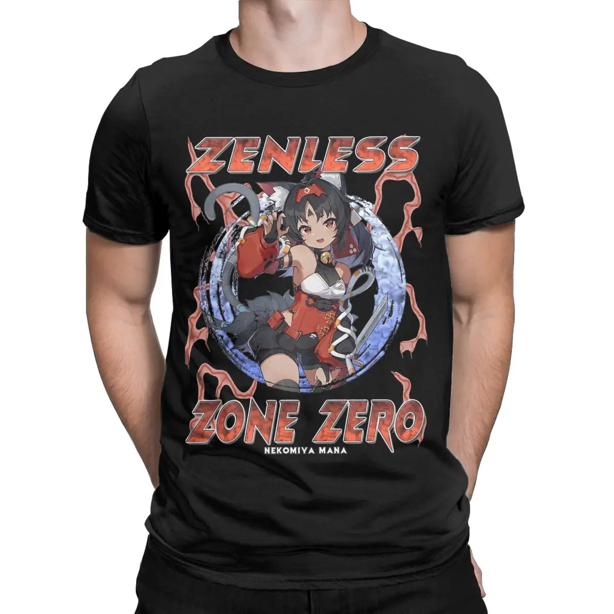 Summer Men Women Zenless Zone Zero Nekomiya Mana T Shirts Apparel Pure Cotton T-shirt Clothes Vintage Tee Shirt