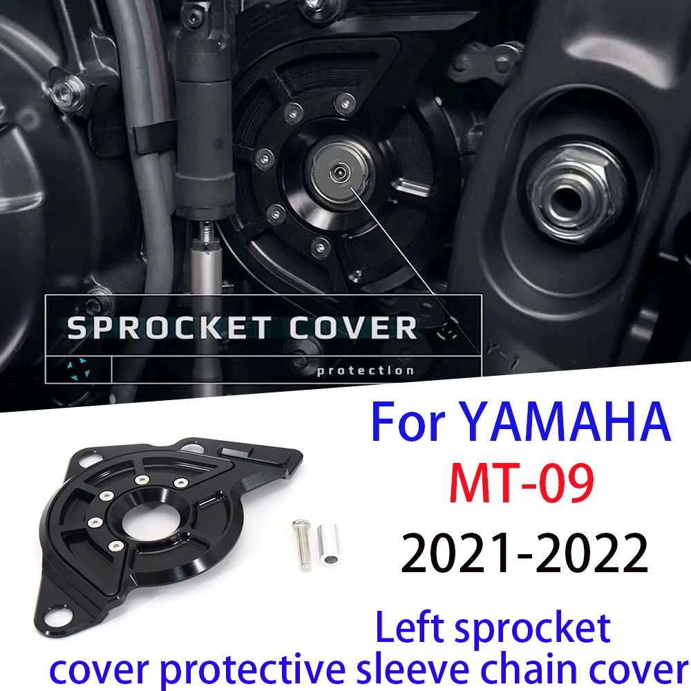 

Left Front Sprocket Cover Case Saver Protector Fit For YAMAHA MT09 MT-09 SP MT 09 Chain Guard Tracer 900 GT TRACER 9 2021 2022