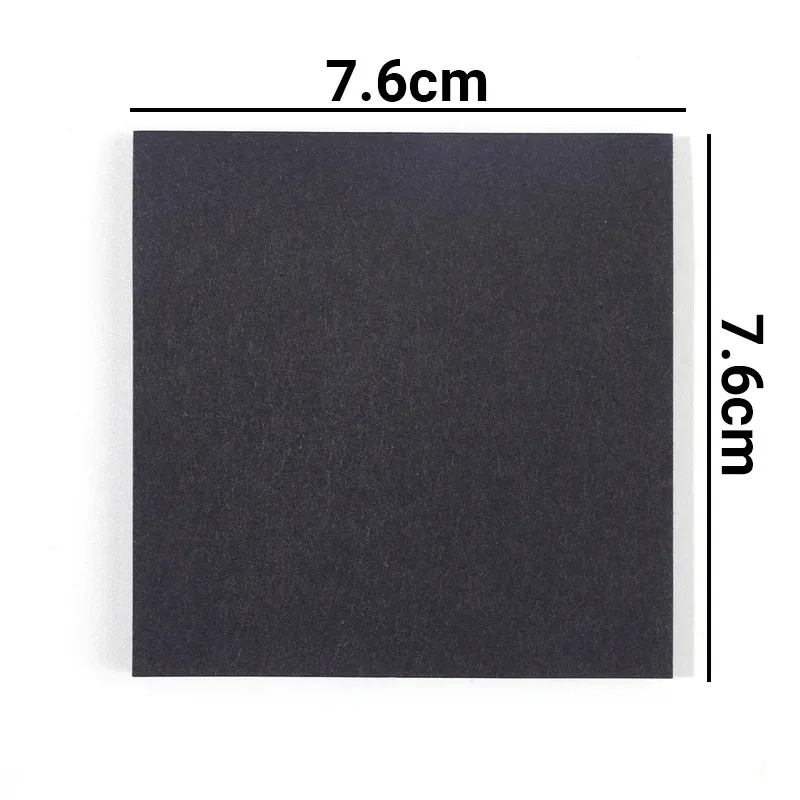 50 Sheets/Pack Creative Paper Black Sticky Notes Self Adhesive Memo Pad Posted It Notepad School Office Stationery Supplies