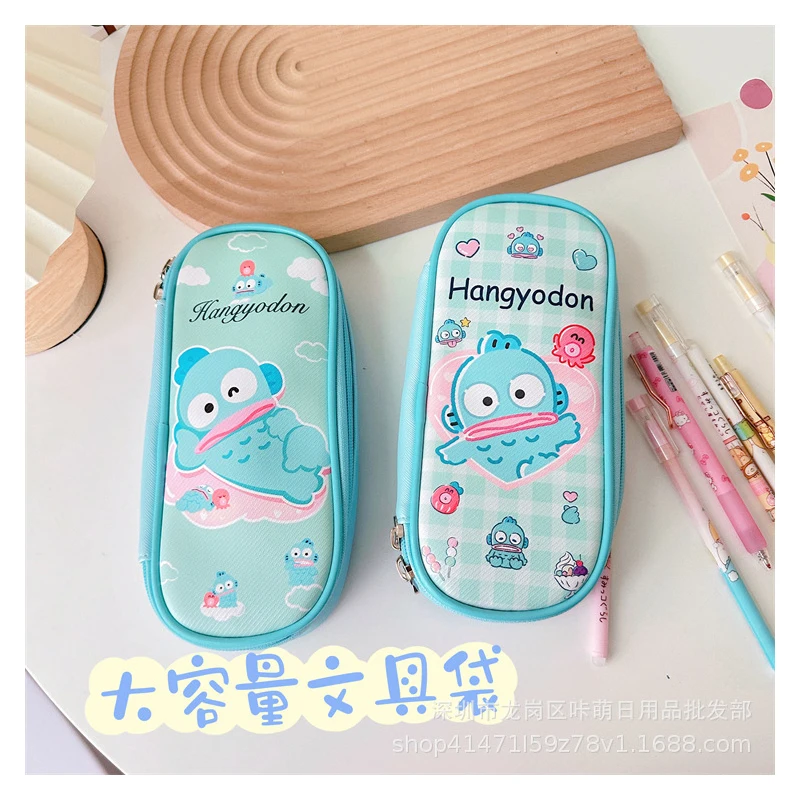 

Sweet Sanrio Anime Kawaii Hangyodon Pencil Case Cute Cartoon Ins Large Pencil Stationery Storage Box Bag Lovely Gifts for Kids