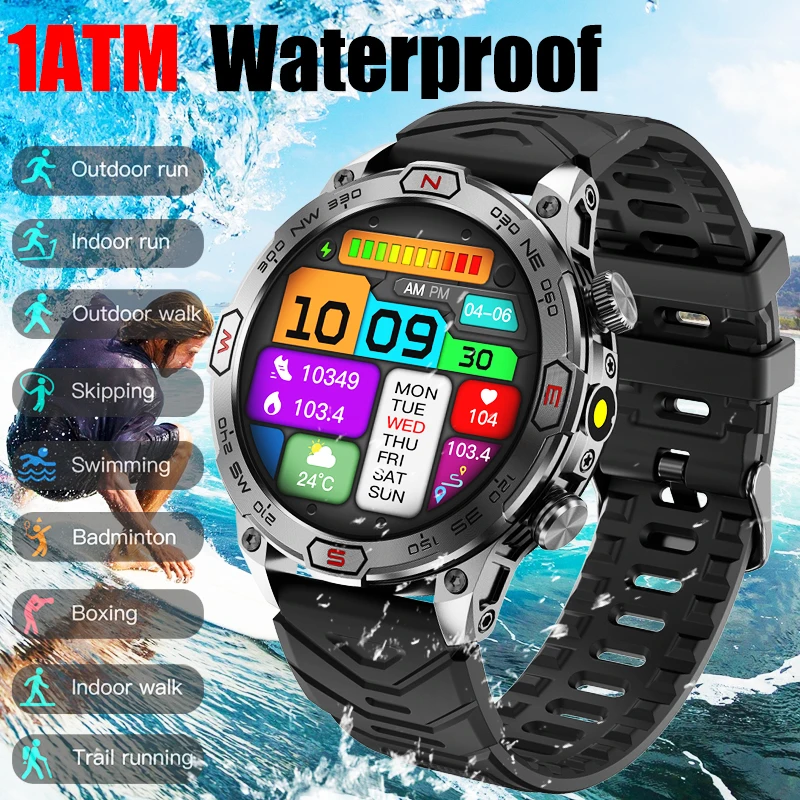 2024New For Huawei Xiaomi GPS Motion Trajectory Smart Watch Men Ultra HD AMOLED Screen Large Battery Bluetooth Call SmartWatches