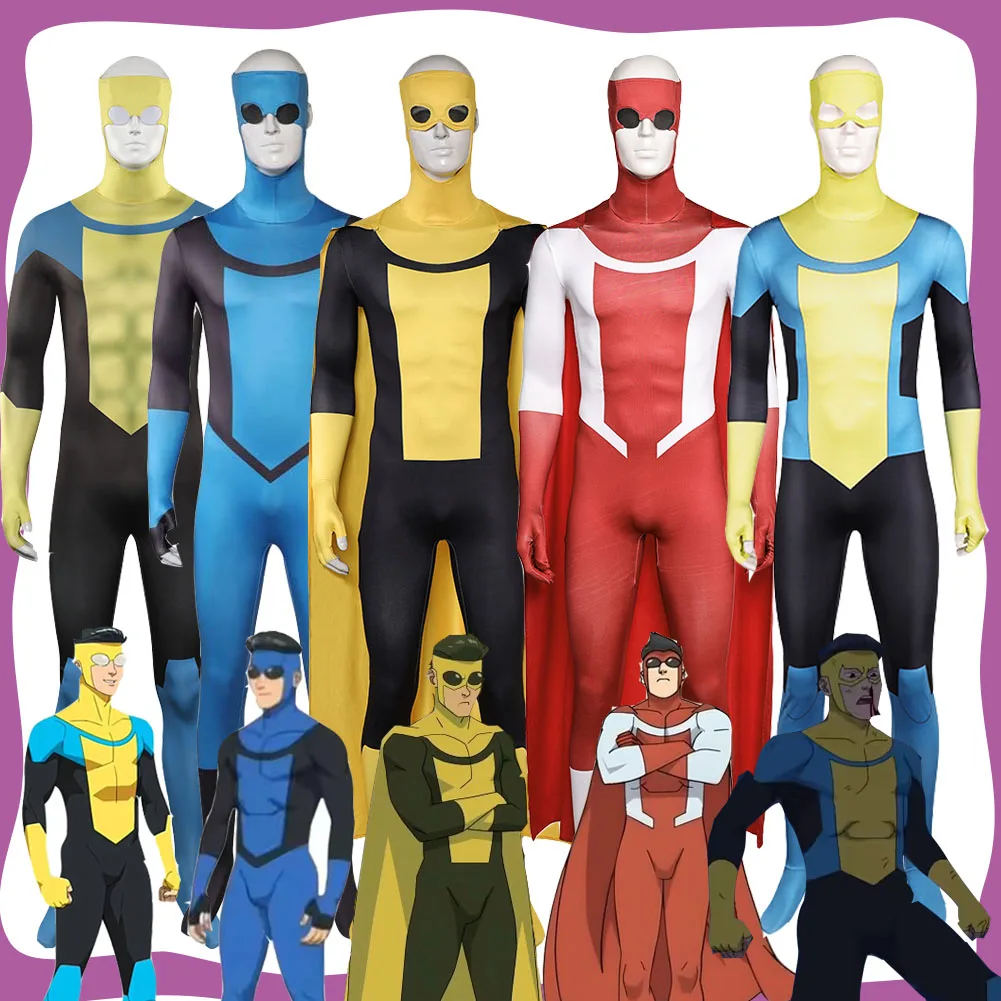 Mark Grayson Cosplay Jumpsuit & Mask Costume