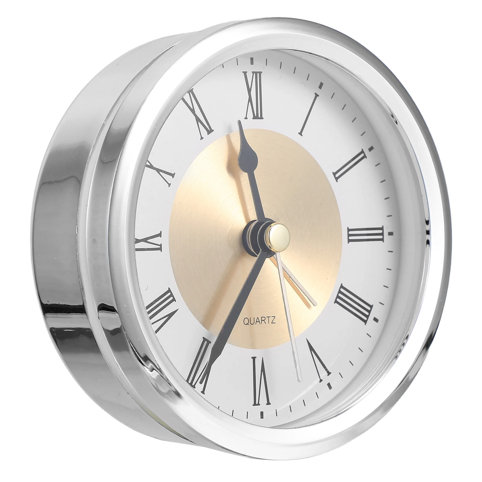 

Quartz Clock Inner Hood Alarm Clocks White Desktop Counter Bell Embedded Office