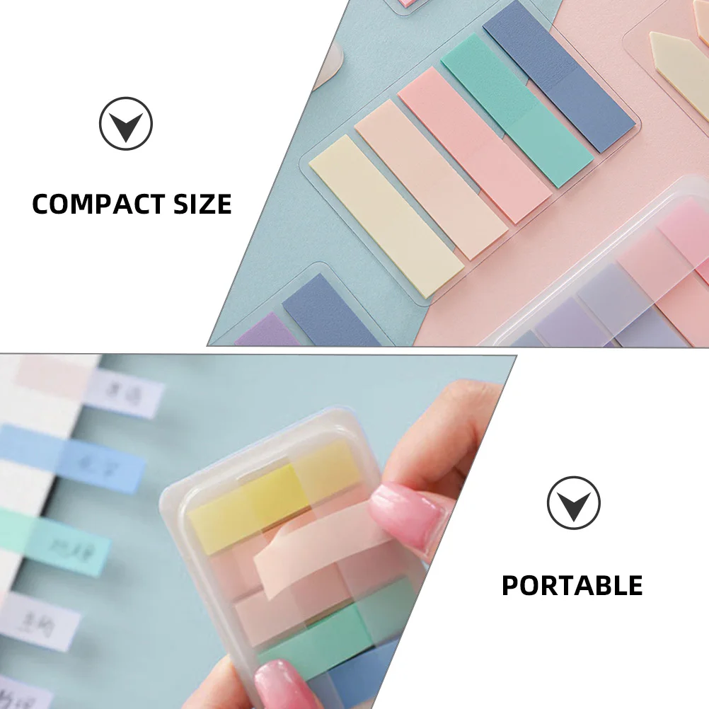 

6 set Colored Index Stickers 6 Sheets Arrow Cold Color Tabs Notes Highlighters Office Supplies Student Use Books Markers