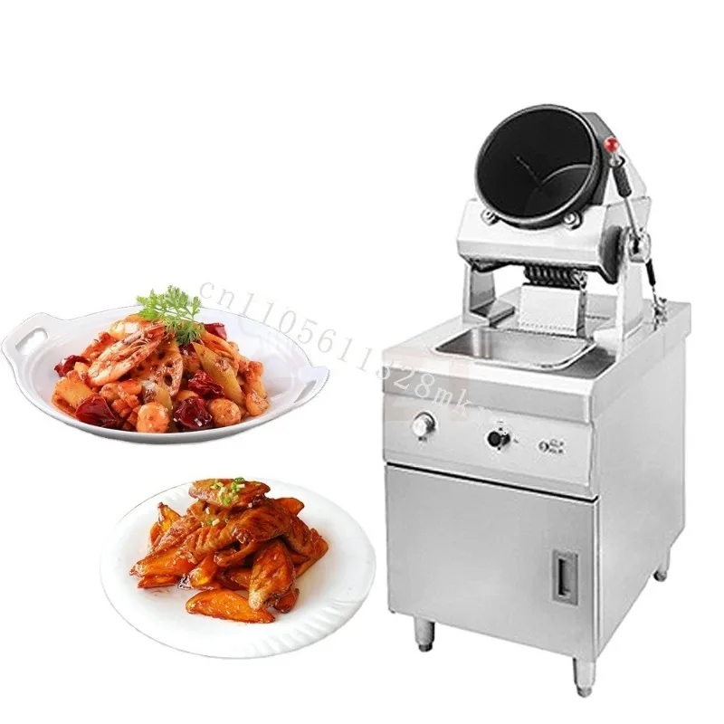 

New commercial stainless steel electric cooking machine intelligent cooking machine Thai food automatic drum cooking
