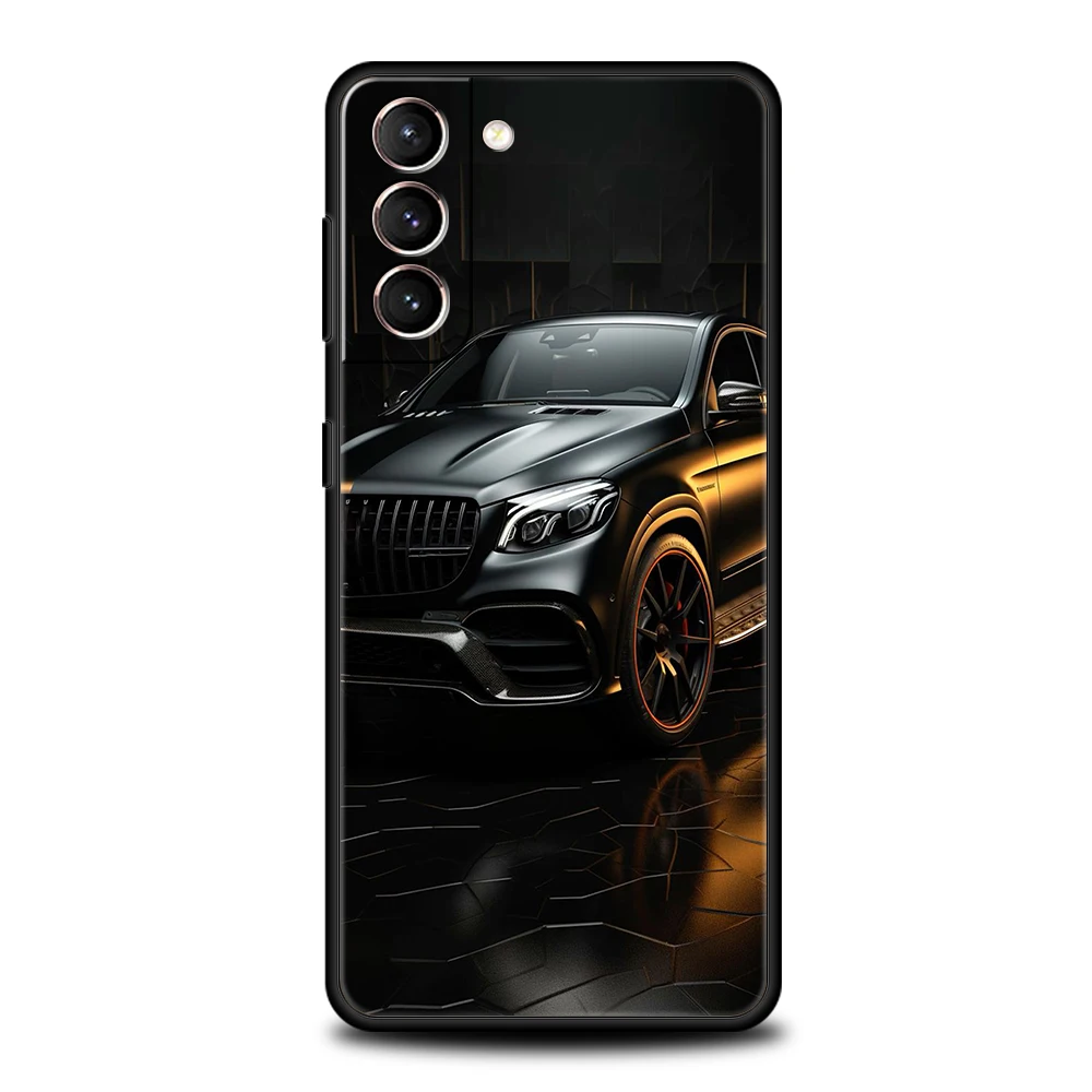 Male Men Brand SUV Sports Cars Phone Case for Samsung Galaxy S24 S23 S22 S20 S21 FE Ultra S10 S10E S9 S8 Plus 5G Silicone Cover