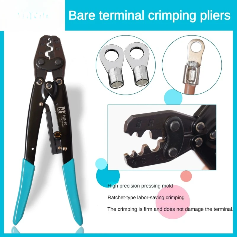 NB-6 Ratchet Wire Pliers OT UT Cold Press  Manual Labor-Saving Terminal 