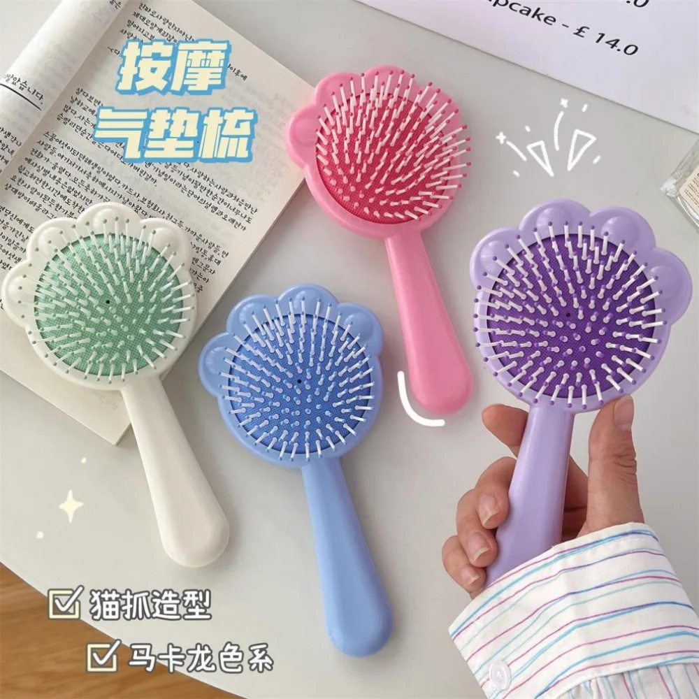 Cute Detangling Hair Brush Silicone Shampoo Brush Dry&wet Air Cushion Comb Scalp Massage Combs for Woman Cepillo Para Cabello