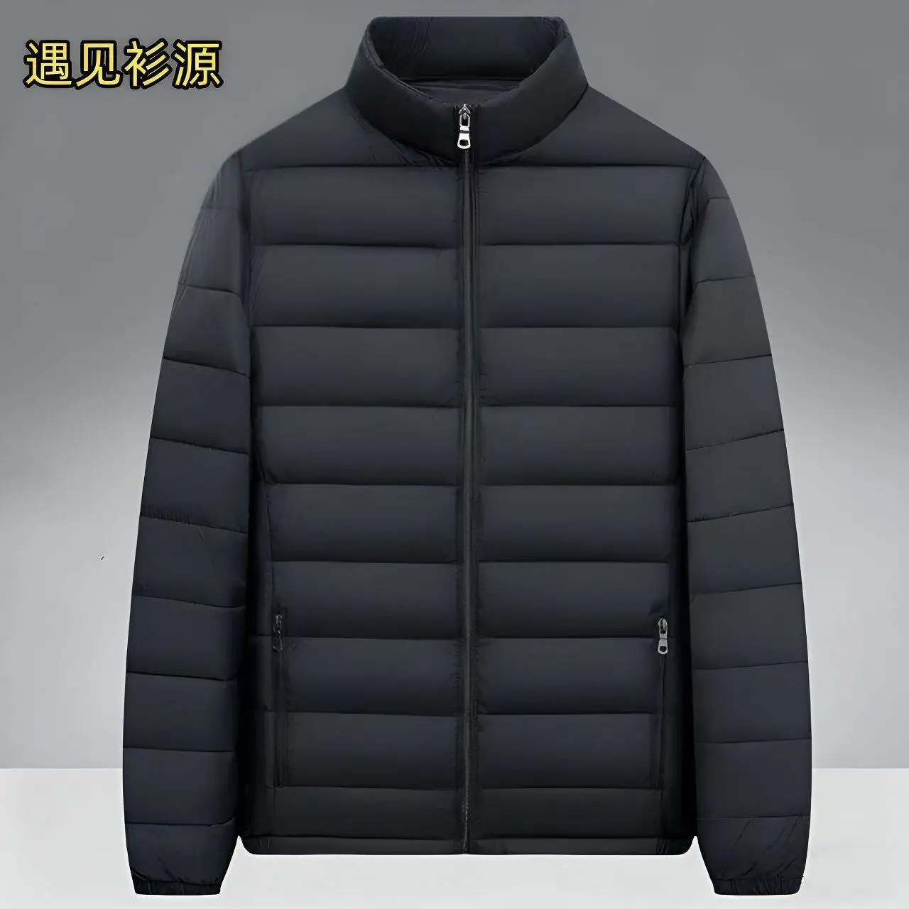 

Thickened Cotton Jacket Men's down Cotton Outerwear Windproof Winter Coat for Middle-Aged And Elderly Men Cleanfit Style