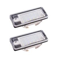 2PCS Error Free White LED Car License Plate Light Bulbs Accessories For AUDI A4 S4 B6 B7 A6 C6 4F S6 A3 S3 8P A8 S8 D3 4E Q7 RS4